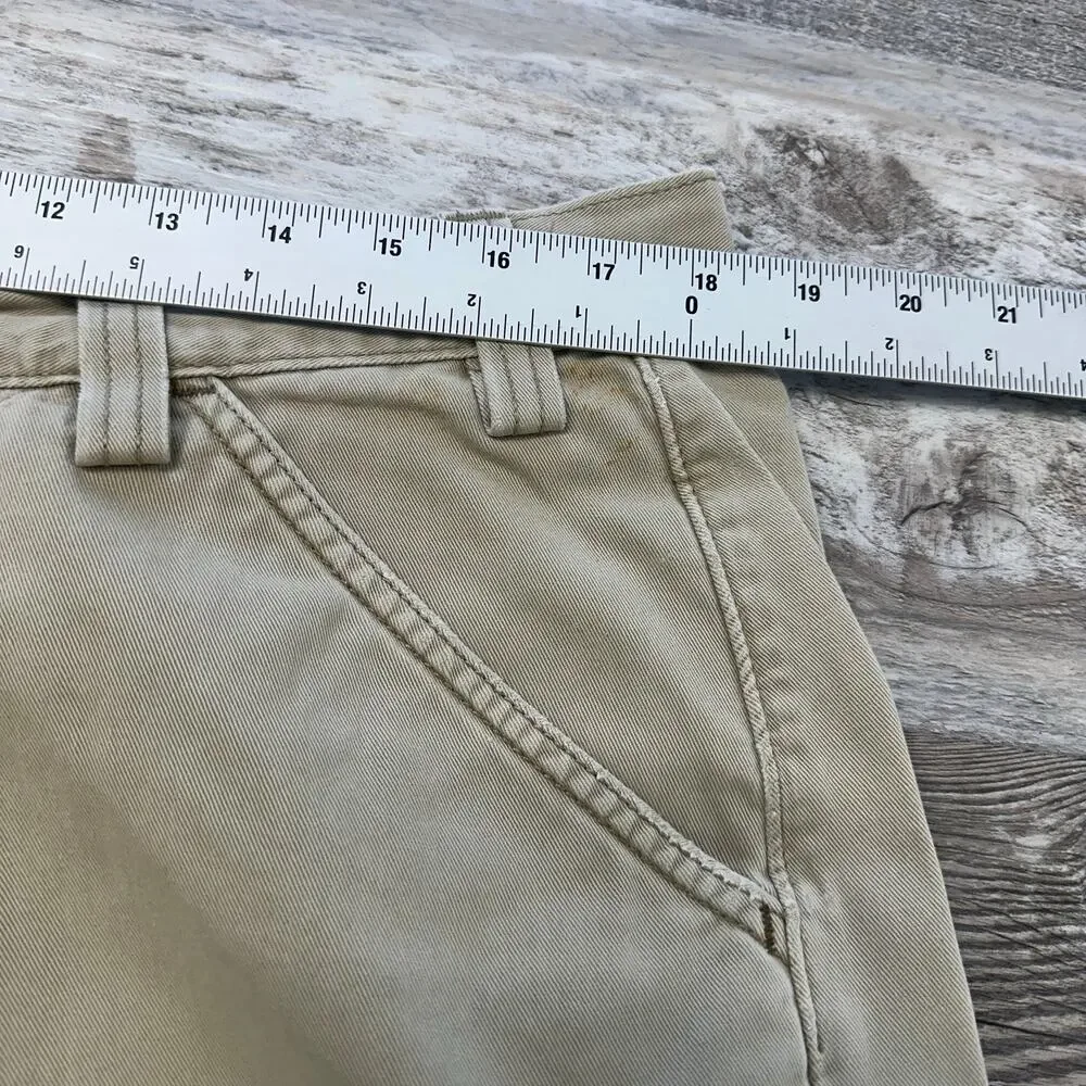 Vintage Y2k Levis Beige Men W38 Silvertab Skater Baggy‎ Tactical Cargo Shorts